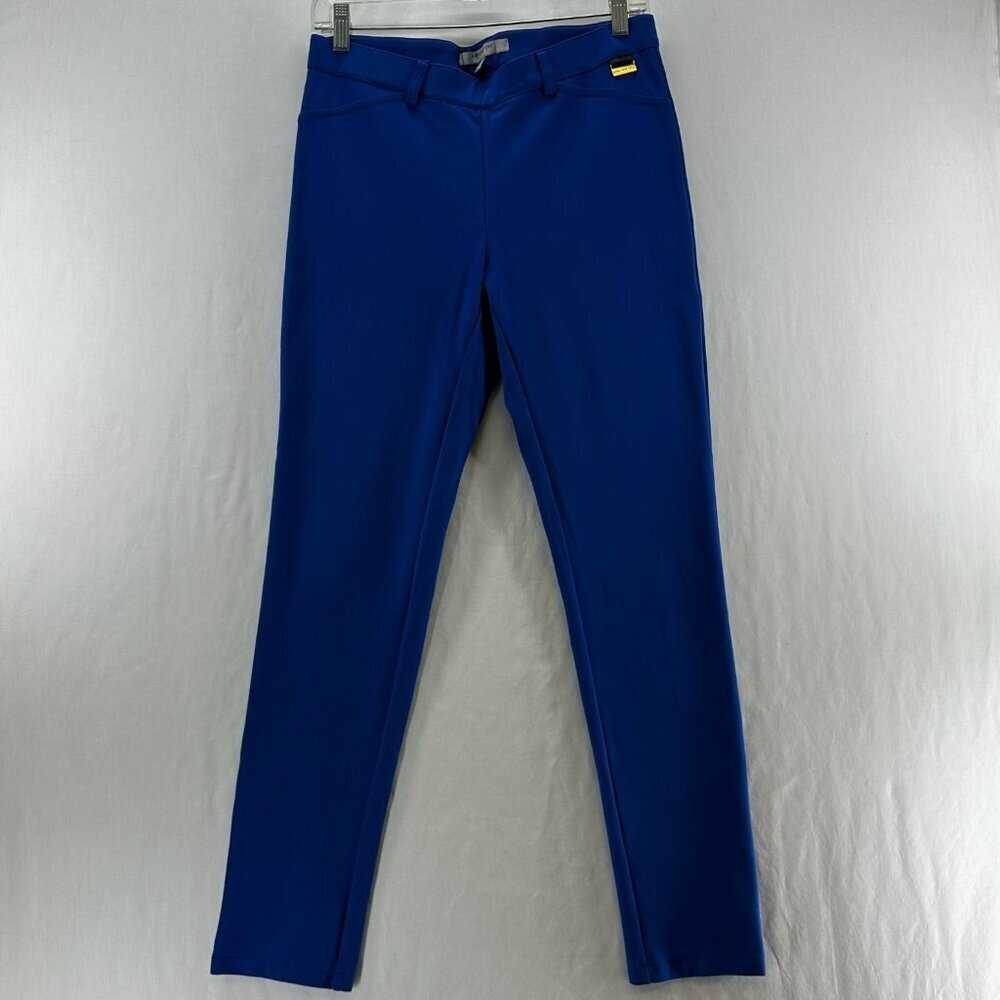 Marc New York Pull On Pants Sz S Skinny Mid Rise Stretch Tailored Trousers Blue